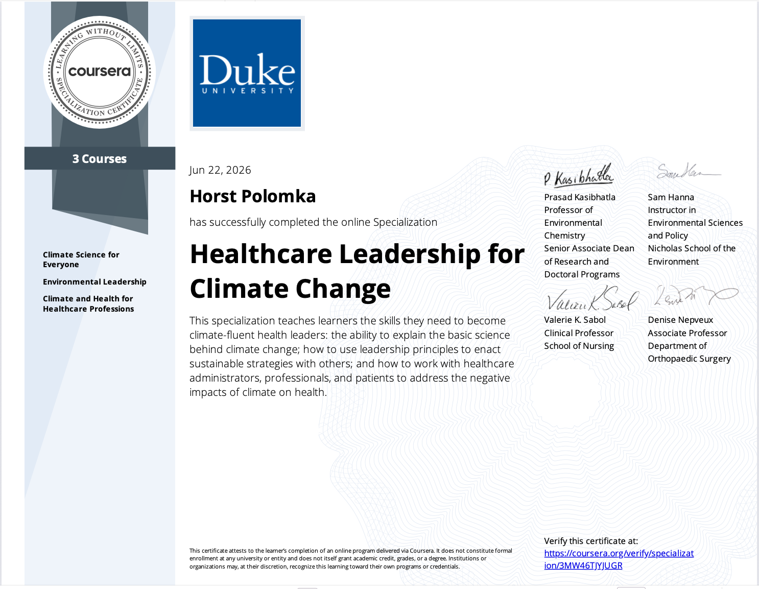 Climate Change Leadership.